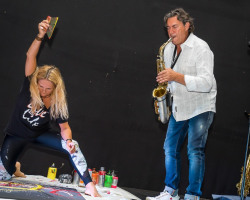 2021 Kunstpavillon Grazer Herbstmesse Live-painting mit Robert Eberhardt